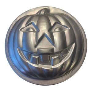 Wilton Cake Pan Lot Happy Birthday Bowling Pins Pumpkin Clown Ring VTG 70s